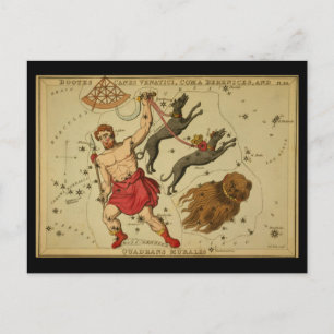 Cartão Postal Bootes, Canes Venatici, Coma Berenices, Q. Muralis