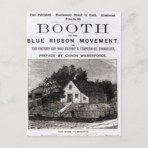 Cartão Postal Booth do Movimento da Fita Azul, 1883
