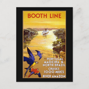 Cartão Postal Booth Line para Portugal Madeira