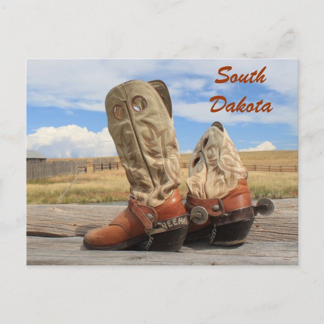 Cartão Postal Boots of South Dakota (Frente)