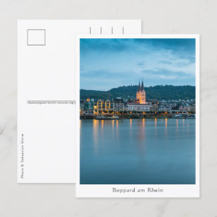 Cartão Postal Boppard Alemanha