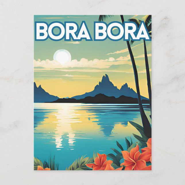 Cartão Postal Bora Bora (Frente)