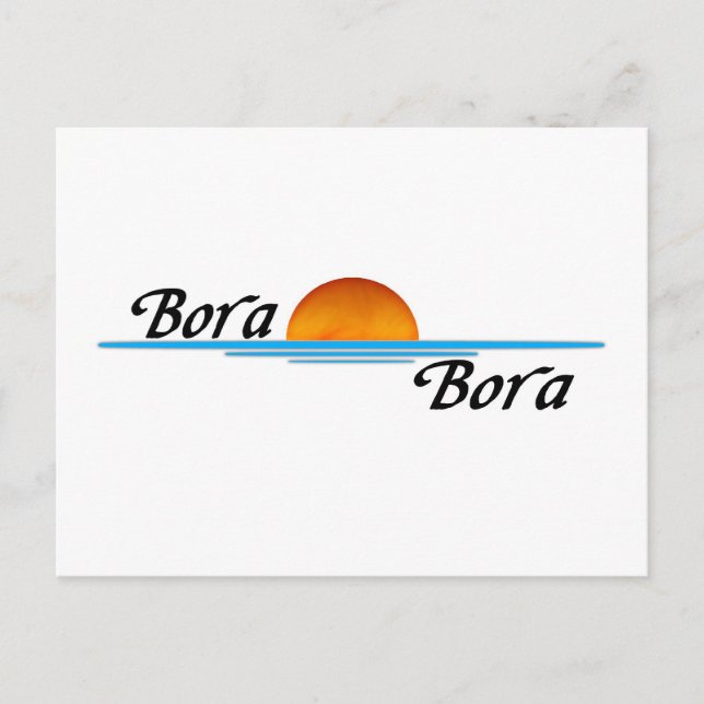 Cartão Postal Bora Bora (Frente)