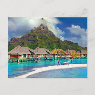 Cartão Postal ฺ Bora Bora Beach