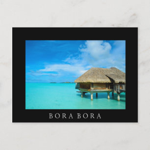 Cartão Postal Bora Bora Bora Bora - Cartaz de texto negro