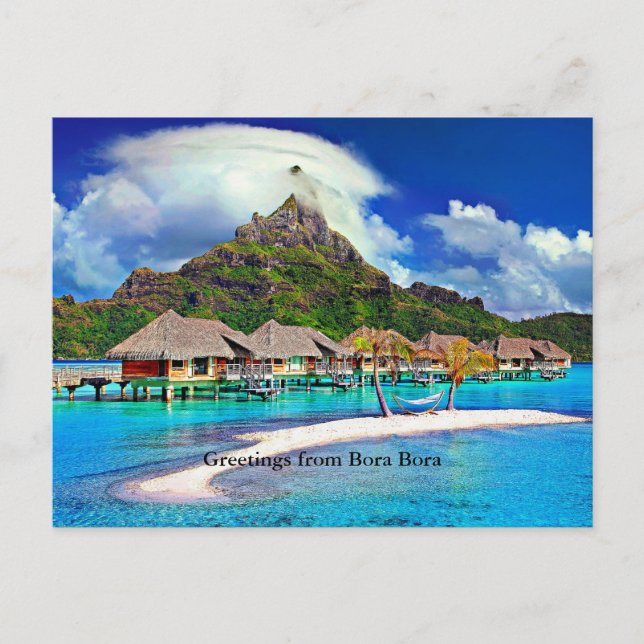 Cartão Postal Bora Bora Bora, Polinésia Francesa (Frente)