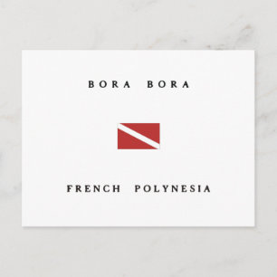 Cartão Postal Bora Bora Franco Polinésia Francesa Sinalizador De