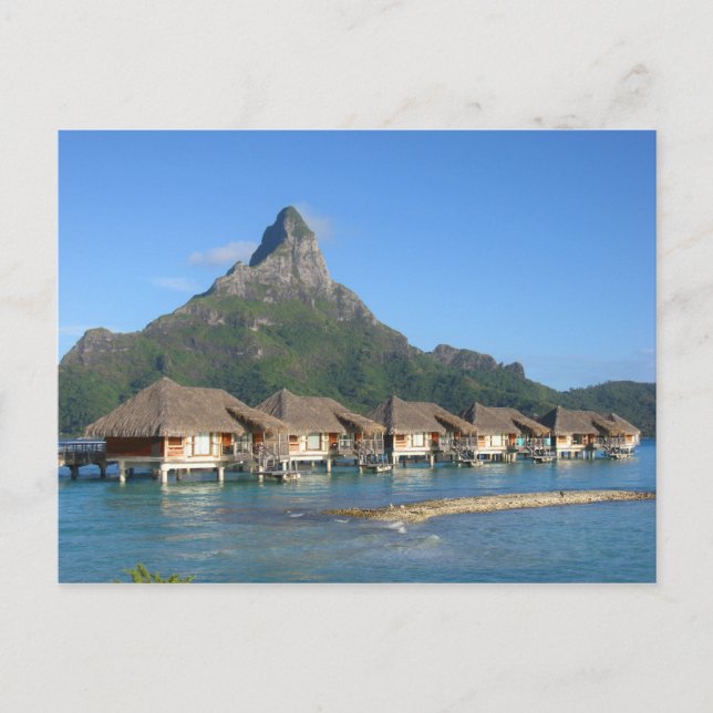 Cartão Postal Bora Bora Huts (Frente)