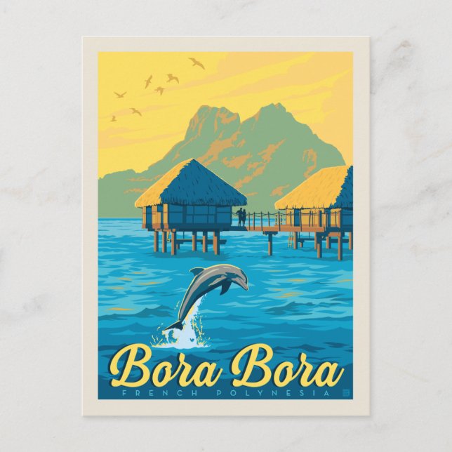 Cartão Postal Bora Bora, Polinésia Francesa (Frente)