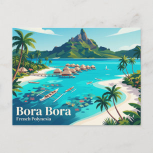 Cartão Postal Bora Bora Polinésia Francesa