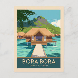 Cartão Postal Bora Bora Polinésia Francesa