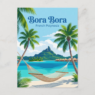 Cartão Postal Bora Bora, Polinésia Francesa, rede