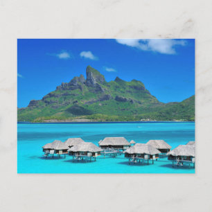 Cartão postal Bora Bora, Sous-Le-Vent, Polinésia F