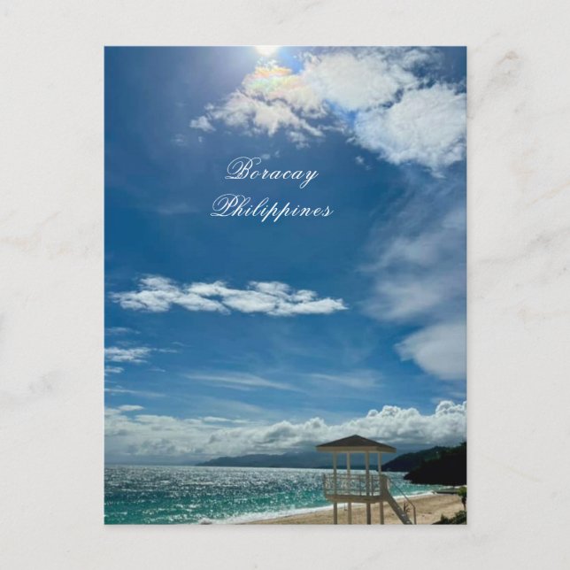 Cartão Postal Boracay Filipinas (Frente)