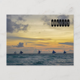 Cartão Postal Boracay Sunset
