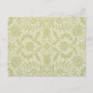 Cartão Postal Borage Macio Verde Casamento William Morris