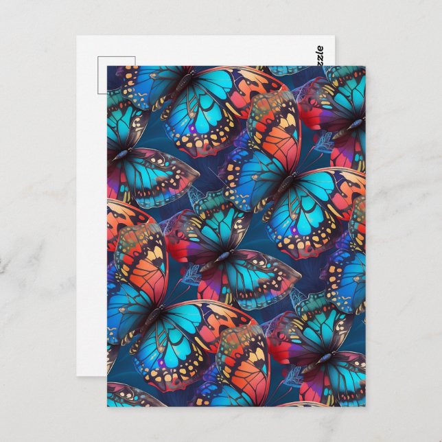 Cartão Postal borboleta (Frente/Verso)