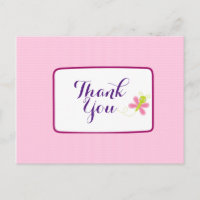 Borboleta branca em Bolinhas rosa, obrigado