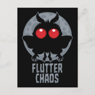 Cartão Postal Borboleta Caos Mothman Lenda Críptica
