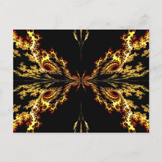 Cartão Postal Borboleta De Eletricidade (Frente)