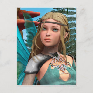 Cartão Postal Borboleta de fada