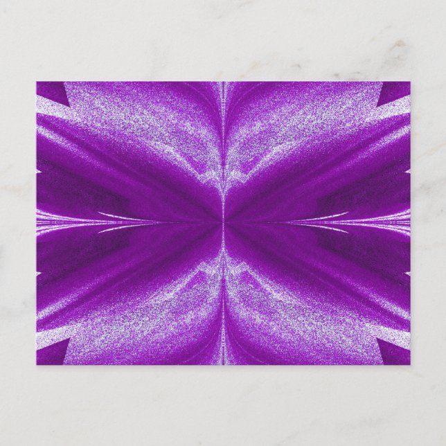 Cartão Postal Borboleta em Roxo (Frente)
