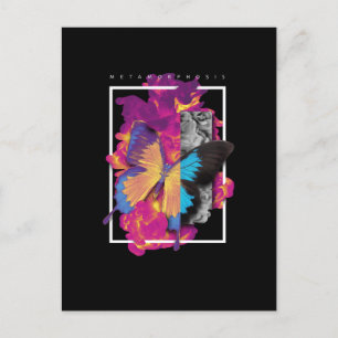 Cartão Postal Borboleta Metamorfose