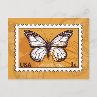Cartão Postal Borboleta Monarca