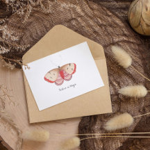 Borboleta Monarca Vintage Watercolor