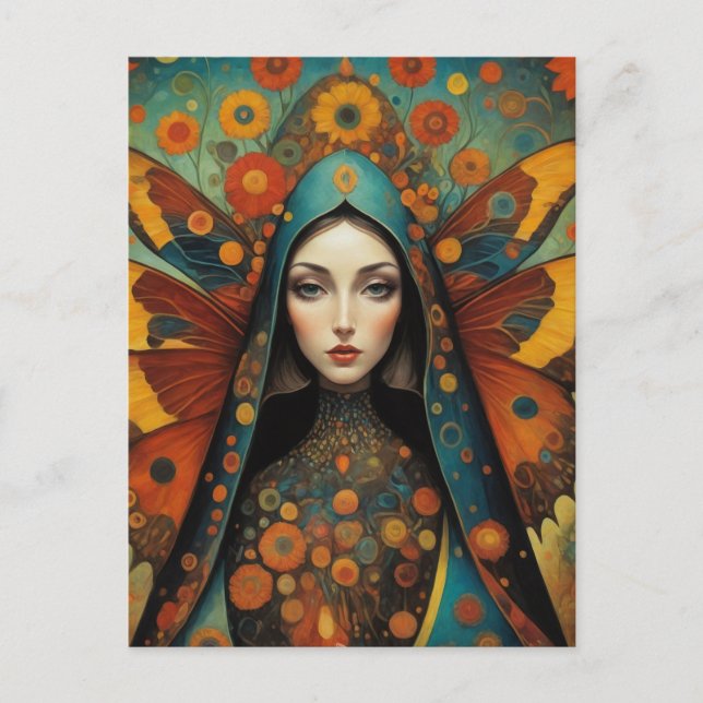 Cartão Postal Borboleta Nun (Frente)