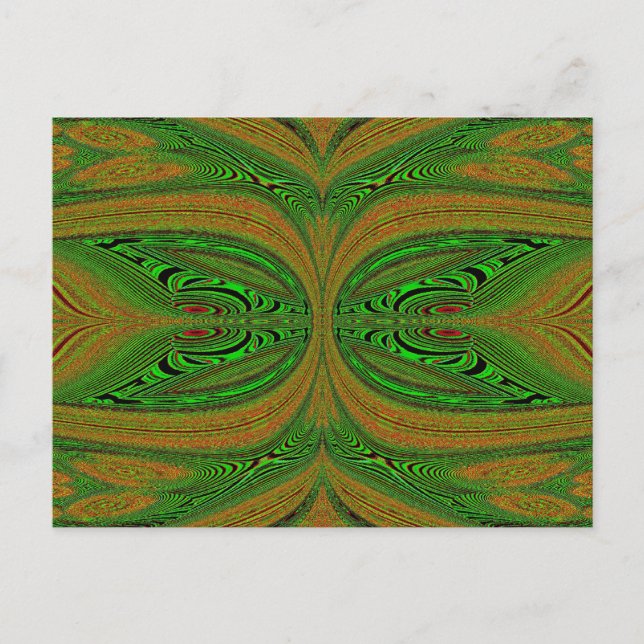 Cartão Postal Borboleta Verde (Frente)