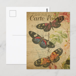 Cartão Postal Borboletas bonito