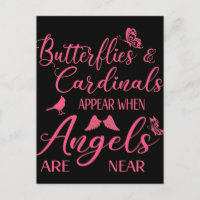 Borboletas e cardeais aparecem quando o Angel está