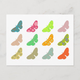 Cartão Postal Borboletas padrão