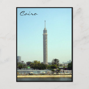 Cartão Postal borda do cairo da torre