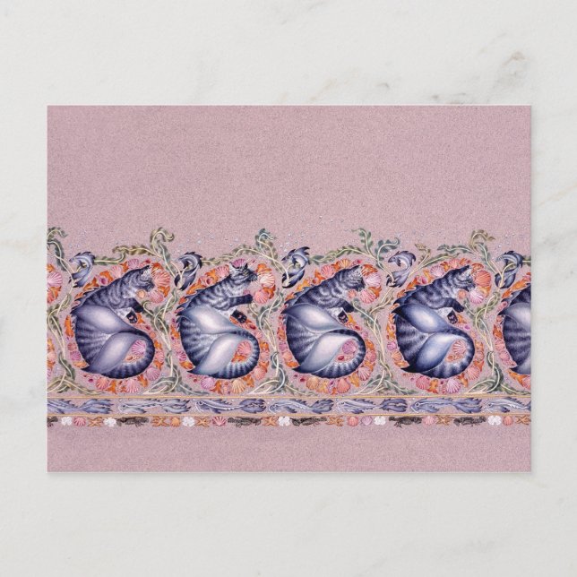 Cartão Postal Borda Paisley (Frente)