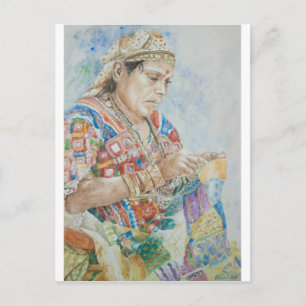 Cartão Postal Bordando a Colcha