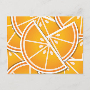 Cartão Postal Bordas de laranja fungo