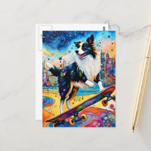 Border Collie Skateboard