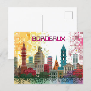 Cartão Postal Bordéus de Jogo 2D Pixelados