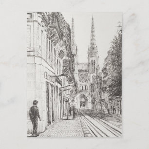 Cartão Postal Bordéus France. Espada gêmea.2010