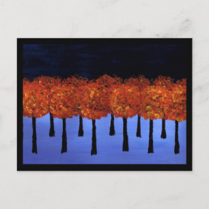 Cartão Postal Bordo da Floresta Laranja