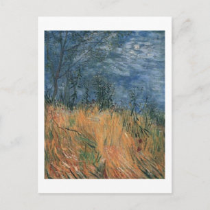Cartão Postal Bordo de Wheatfield com Poppies Van Gogh de Belas 