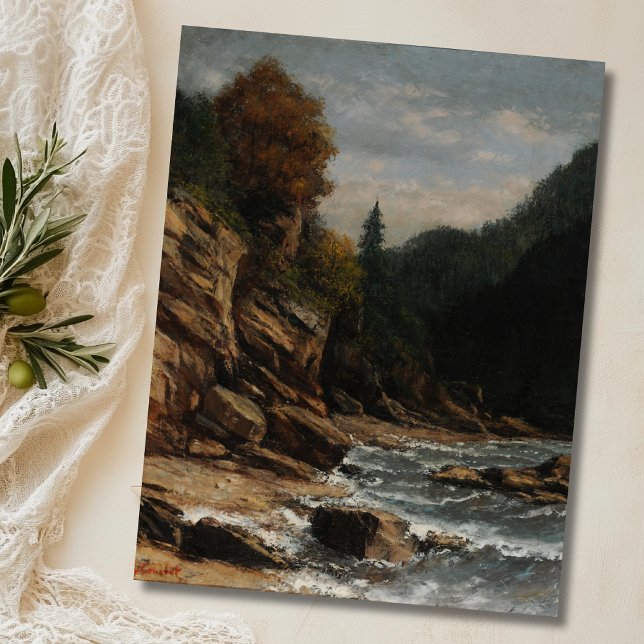 Cartão Postal Bords du lac Léman - Gustave Courbet (Criador carregado)