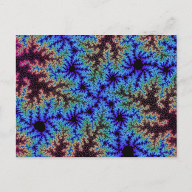 Cartão Postal Borgonha e Blue Speckle (Frente)