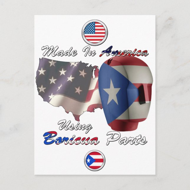 Cartão Postal Boricua_Made (Frente)