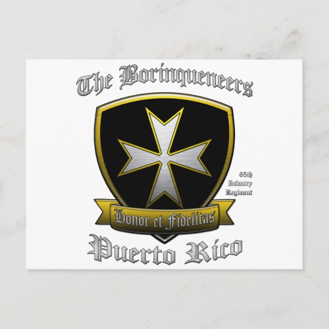 Cartão Postal Borinqueneers (Frente)