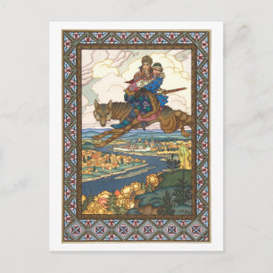 Cartão Postal Boris Zvorykin - O Pássaro de Fogo