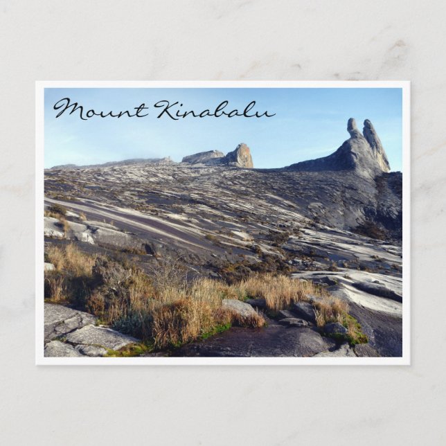 Cartão Postal borneu monte kinabalu (Frente)