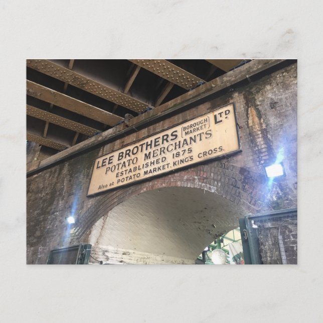 Cartão Postal Borough Market London UK Photo Postcard (Frente)